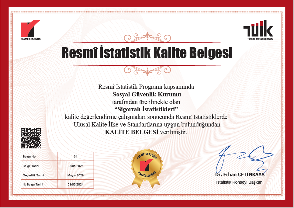 Resmî İstatistik Kalite Belgesi